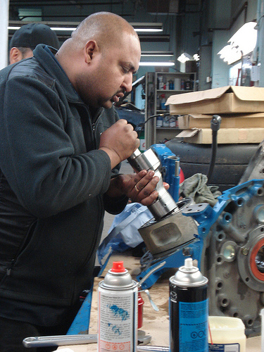 mark installs rotor and shaft.jpg